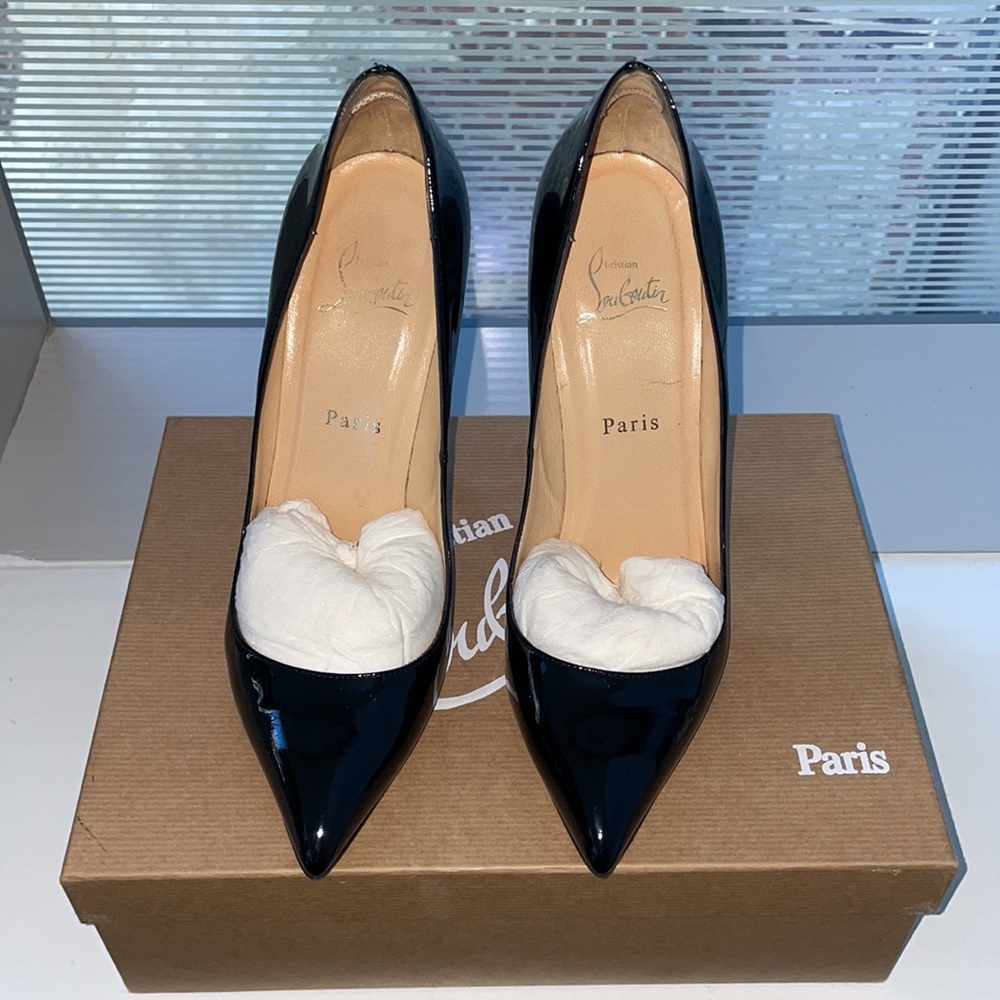 Louboutin Pigalle 120 Black Patent Calf - Picture 2 of 10